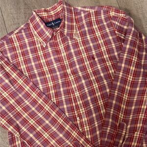 RALPH LAUREN - Men's Large Button Down - Couple small spots